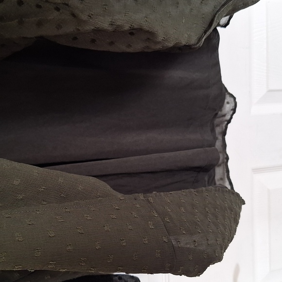 Zara Sz XL NWT Dress olive green - Picture 5 of 8